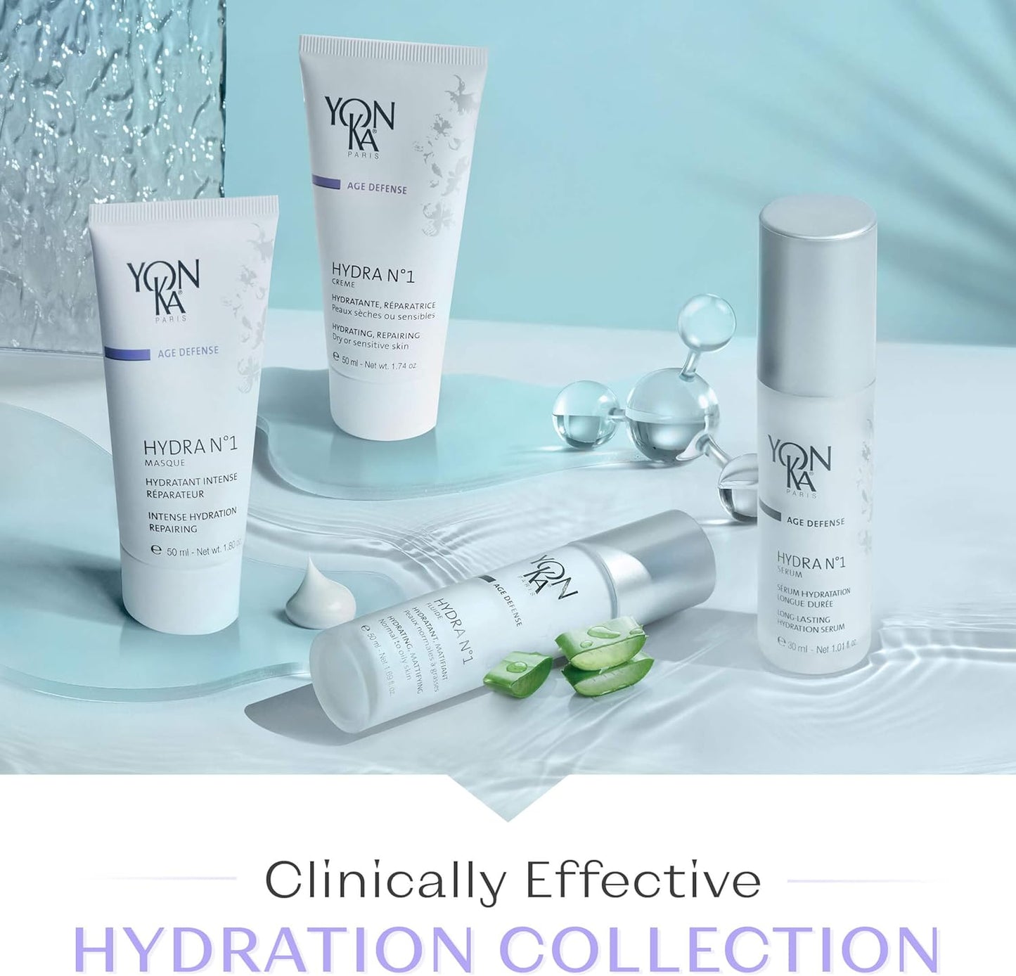 Hydra N°1 Hydrating Mattifying Fluid for Normal to Oily Dehydrated Skin 50Ml | Long-Lasting Deep Hydration without Any Shine | Matte Effect | Dermatologically Proven Results ! Natural Origin