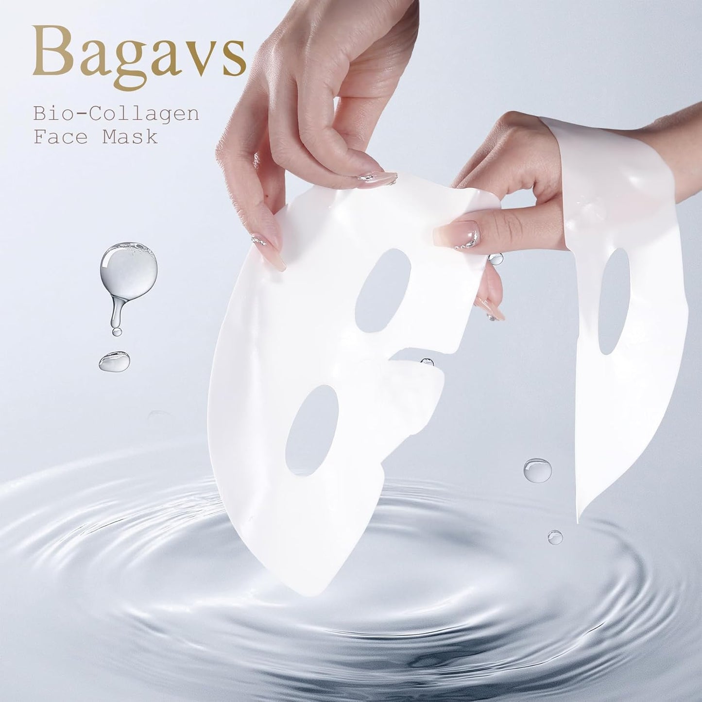 Bio Collagen Face Mask Overnight Hydrating Mask for Skin Care, Pore Minimizing, Anti-Aging, Pack of 4