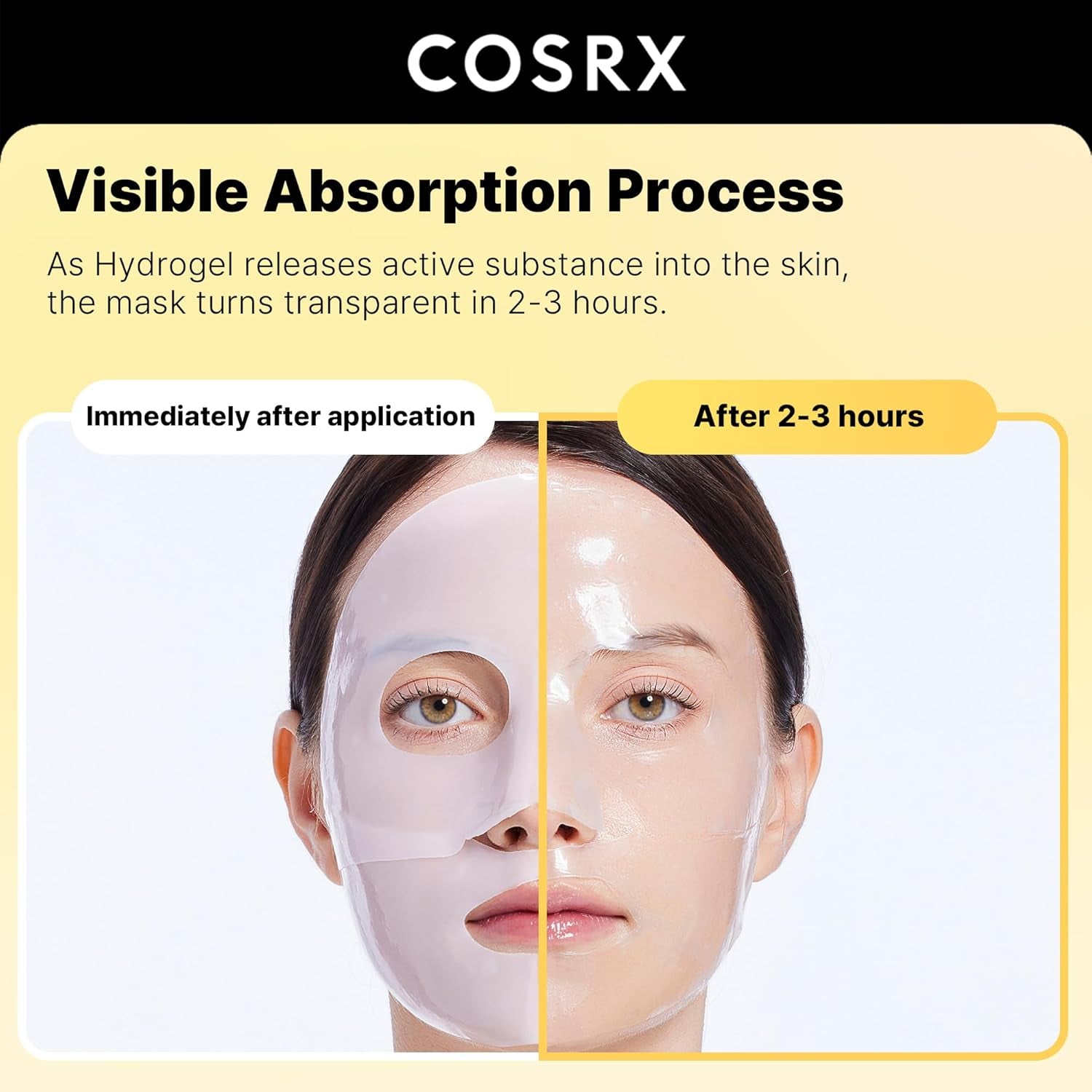 Advanced Snail Mucin Glass Glow Hydrogel Face Masks Skincare, Collagen Face Mask, Overnight Peel off Korean Face Mask for Hydration Boost, Glass Skin Face Mask Korean Skincare, Pack of 3