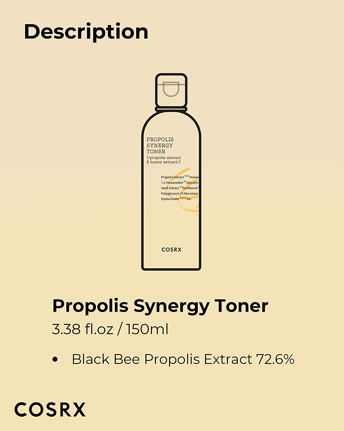 Full Fit Propolis Toner 72% Propolis Extract, Korean Glow Toner for Face, Healthy Glow Boosting Toner, Hydrating Dewy Essence for Soft Plump Skin, Korean Skincare 150Ml
