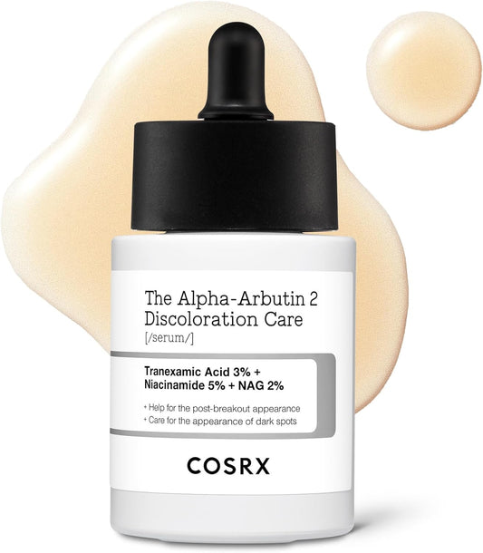 Alpha-Arbutin 2% Discoloration Serum Anti-Pigmentation Serum for Face with Niacinamide and Hyaluronic Acid, Dark Spot Corrector, Skin Correcting for Even Skin Tone, Korean Skincare 20Ml