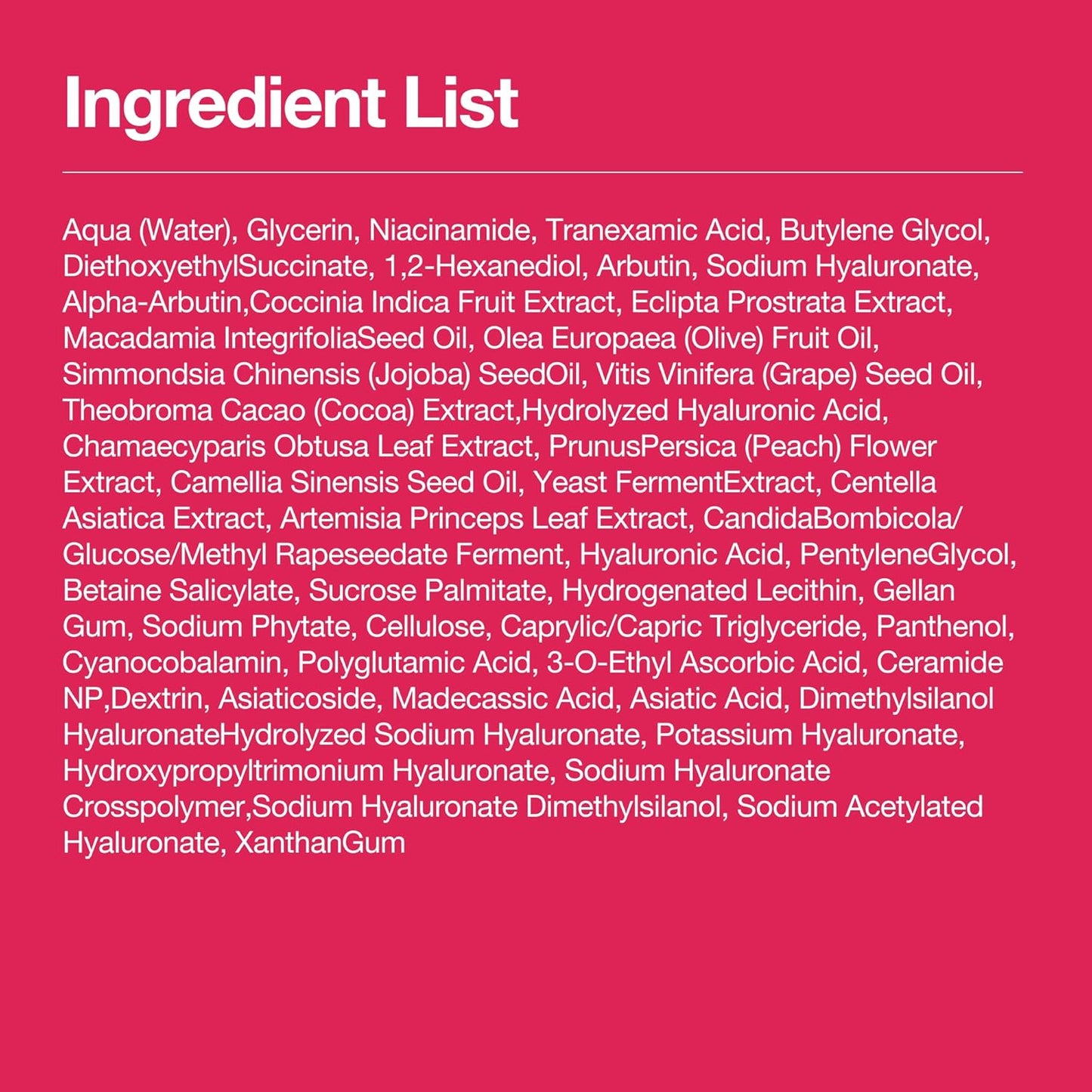 10% Niacinamide+ 4% Tranexamic Acid Serum, Ceramide, Hyaluronic Acid, Vitamin B12 Natural Color, Korean Glass Skin, Fragrance-Free, Korean Skincare, 30Ml /1.01 Fl.Oz.