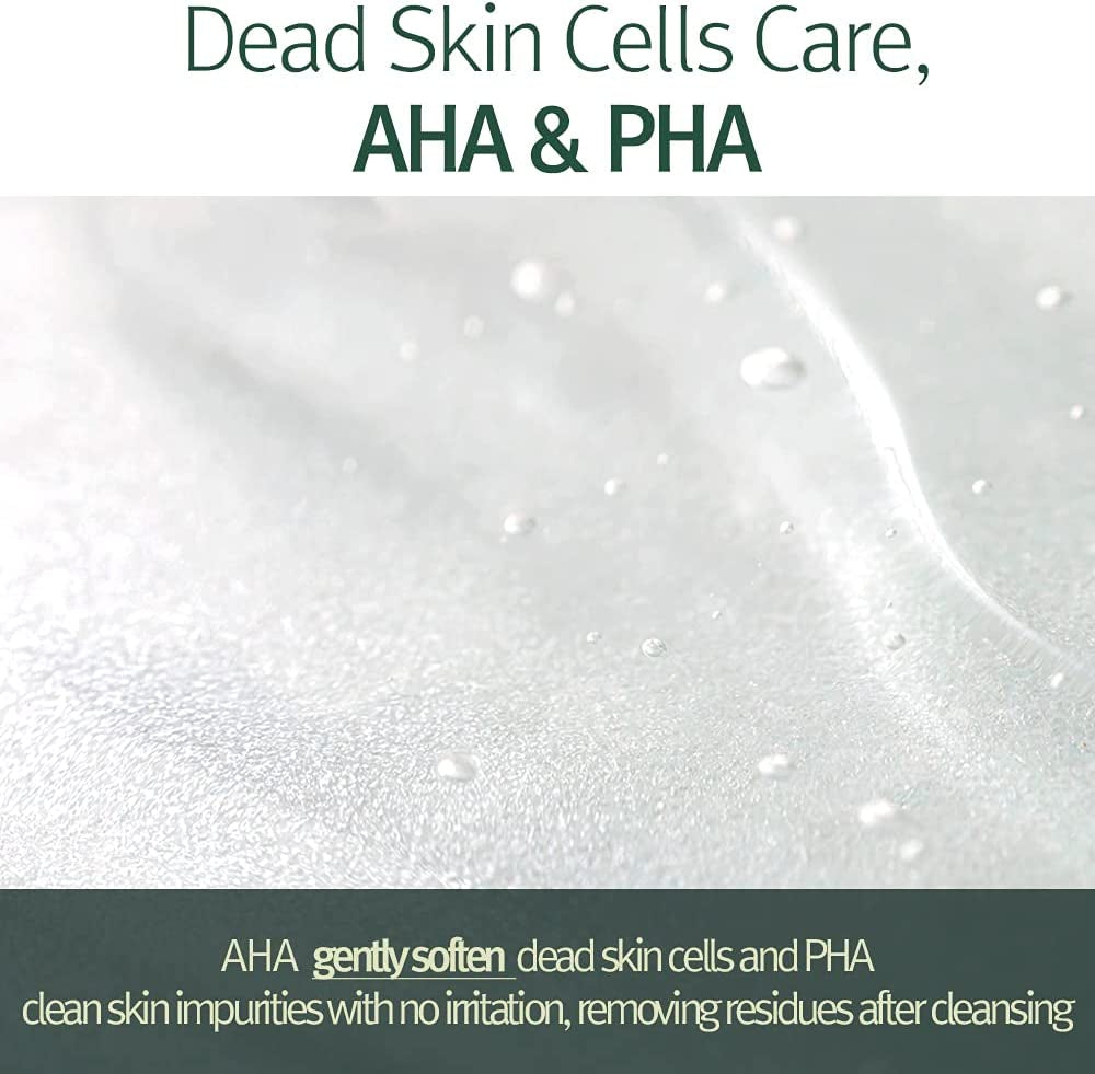 [PKY]  Calming Toner Pad - Double-Sided Pads for Acne-Prone & Sensitive Skin, Tea Tree & 5 Hyaluronic Acids, Exfoliates & Hydrates, Large Size, Korean Skincare 70 Pcs