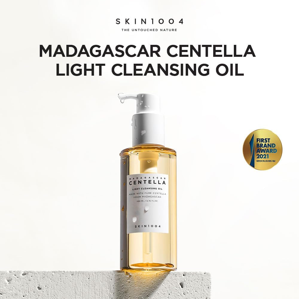 Madagascar Centella Light Cleansing Oil (6.76 Fluid Ounce) Pure and Light Oil with Fresh Cleansing Effect, Micellar Cleansing Hypoallergenic Use