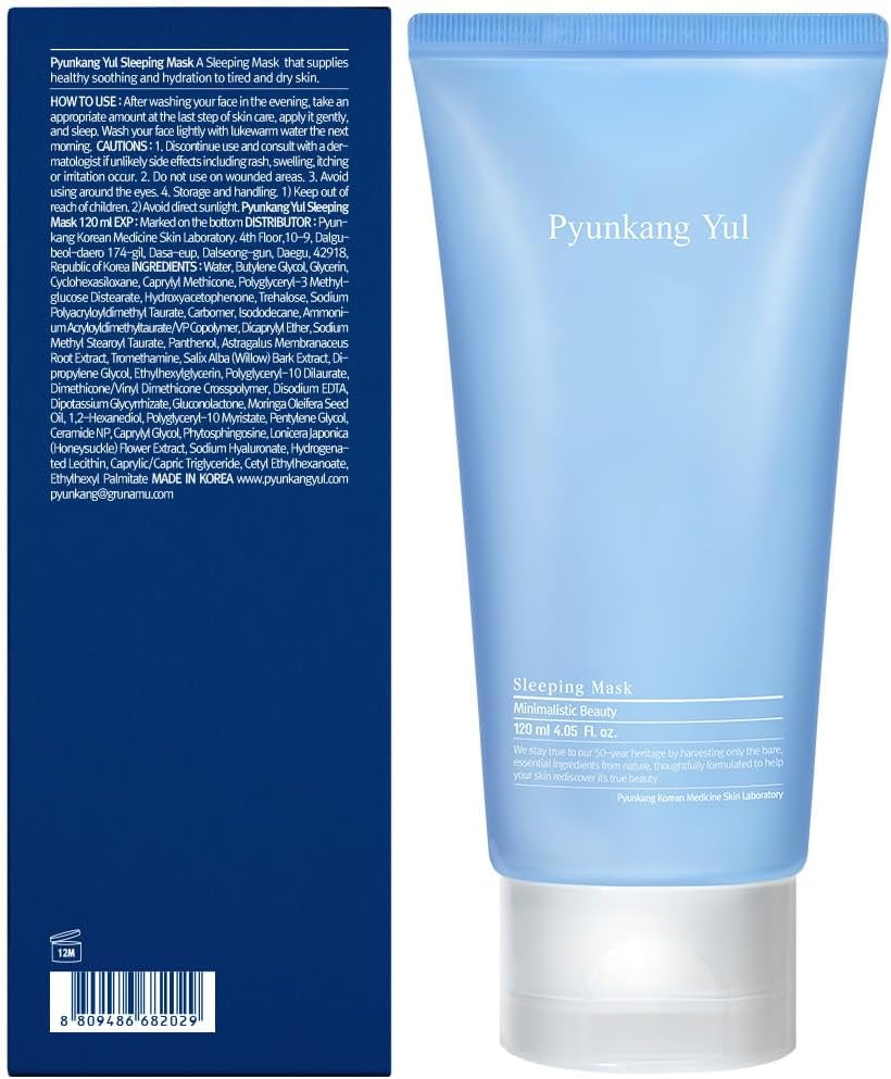 [PKY]  Sleeping Mask for Creating Moisture Barrier during Night, Ceramide and Hyaluronic Acid for Skin Hydration, Zero Irritation, Korean Skincare (4.05 Fl. Oz, 120Ml)