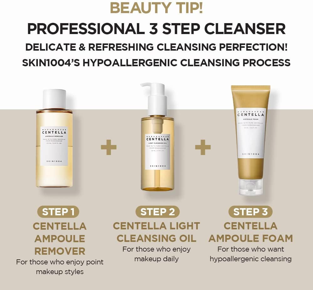 Madagascar Centella Light Cleansing Oil (6.76 Fluid Ounce) Pure and Light Oil with Fresh Cleansing Effect, Micellar Cleansing Hypoallergenic Use