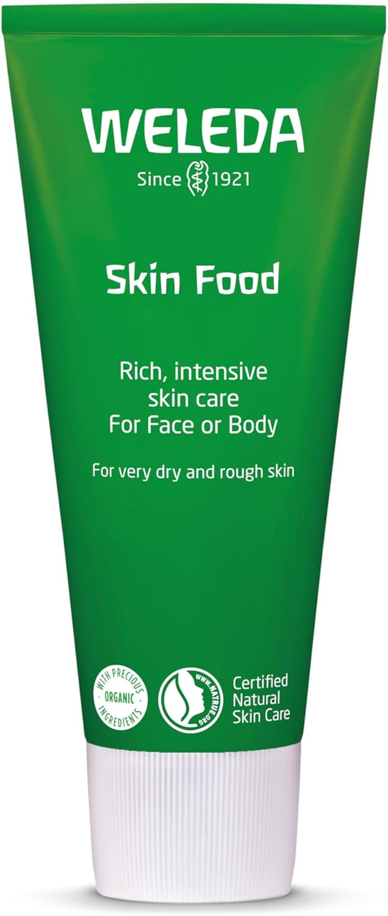 Skin Food, Dry Skin Moisturiser, Moisturising Cream & Primer, Face & Body, for Men & Women, Multiple Uses, 100% Certified Natural, Organic, 75Ml
