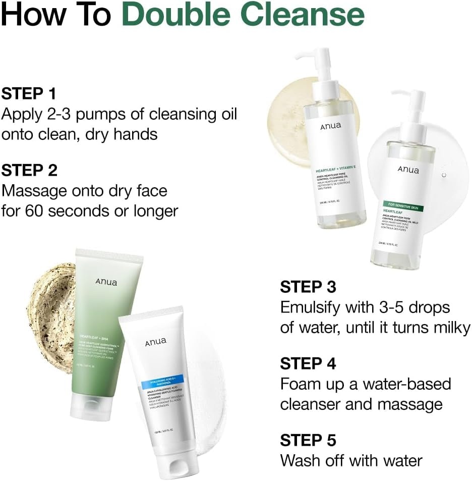 Heartleaf Pore Control Cleansing Oil, Oil Cleanser for Face, Makeup Blackhead Remover, Korean Skin Care, Original, 200Ml/6.76 Fl Oz