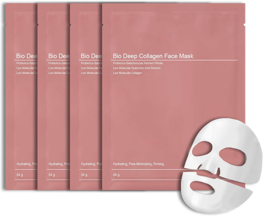 Collagen Face Mask, Overnight Face Mask Set - Korean Skincare Collagen Mask Sheet Mask - Fights Wrinkles, Glow & Rejuvenating Skin Face Masks Skincare anti Aging Face Mask (4)