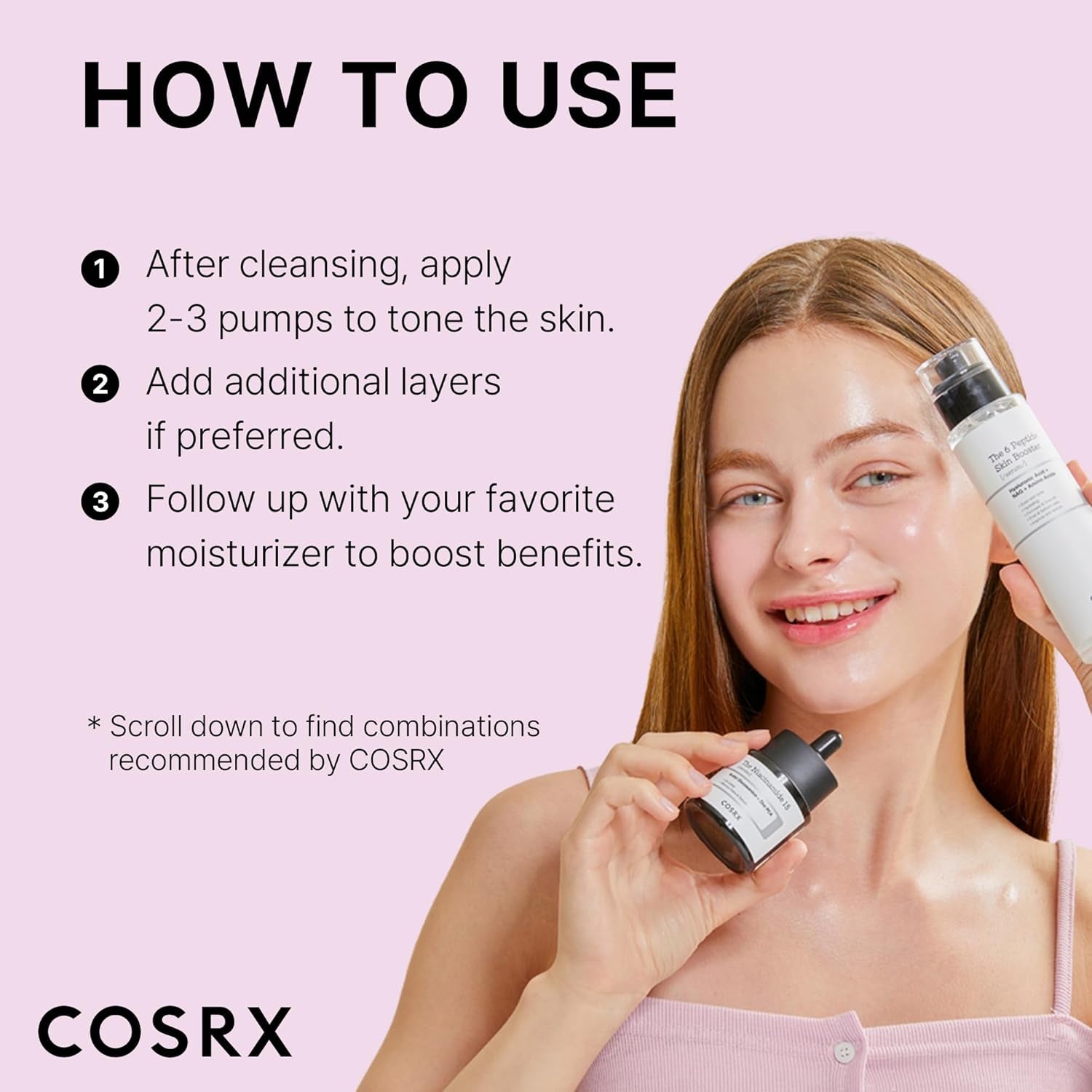 6 Peptide Collagen Serum Face Toner with Niacinamide & Hyaluronic Acid, Hydrating & Firming Korean Essence, Anti-Wrinkle & Pore-Tightening Serum for Plump & Even Skin Tone, Korean Skincare 150Ml