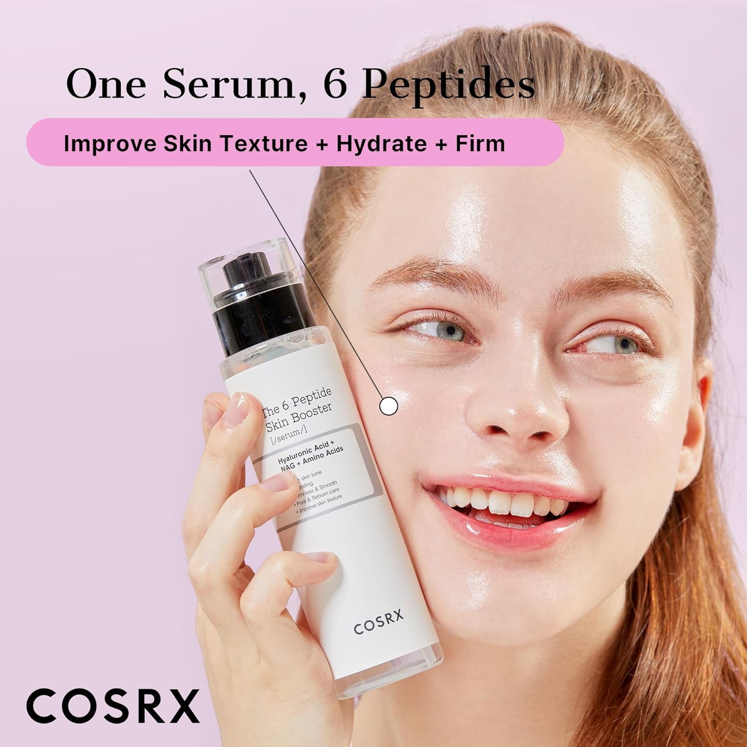 6 Peptide Collagen Serum Face Toner with Niacinamide & Hyaluronic Acid, Hydrating & Firming Korean Essence, Anti-Wrinkle & Pore-Tightening Serum for Plump & Even Skin Tone, Korean Skincare 150Ml