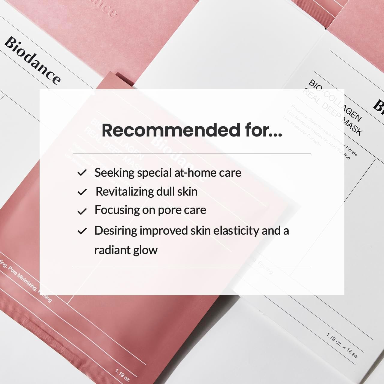 Real Deep Mask, Hydrating Overnight Hydrogel Mask, Pore Minimizing, Elasticity Improvement, 34G X4Ea