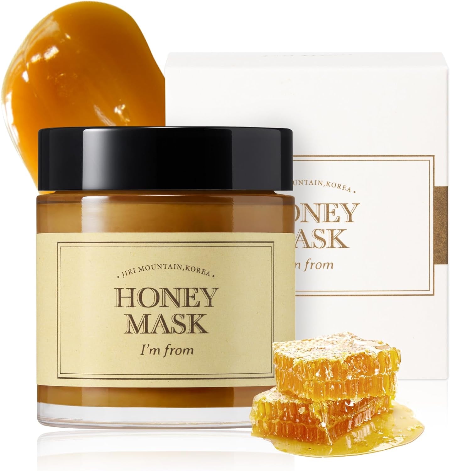 [] Honey Mask 4.23Oz | Wash off Type, Real Honey 38.7%, Deep Moisturization, Nourishment,Hydrating and Clear Complexion.