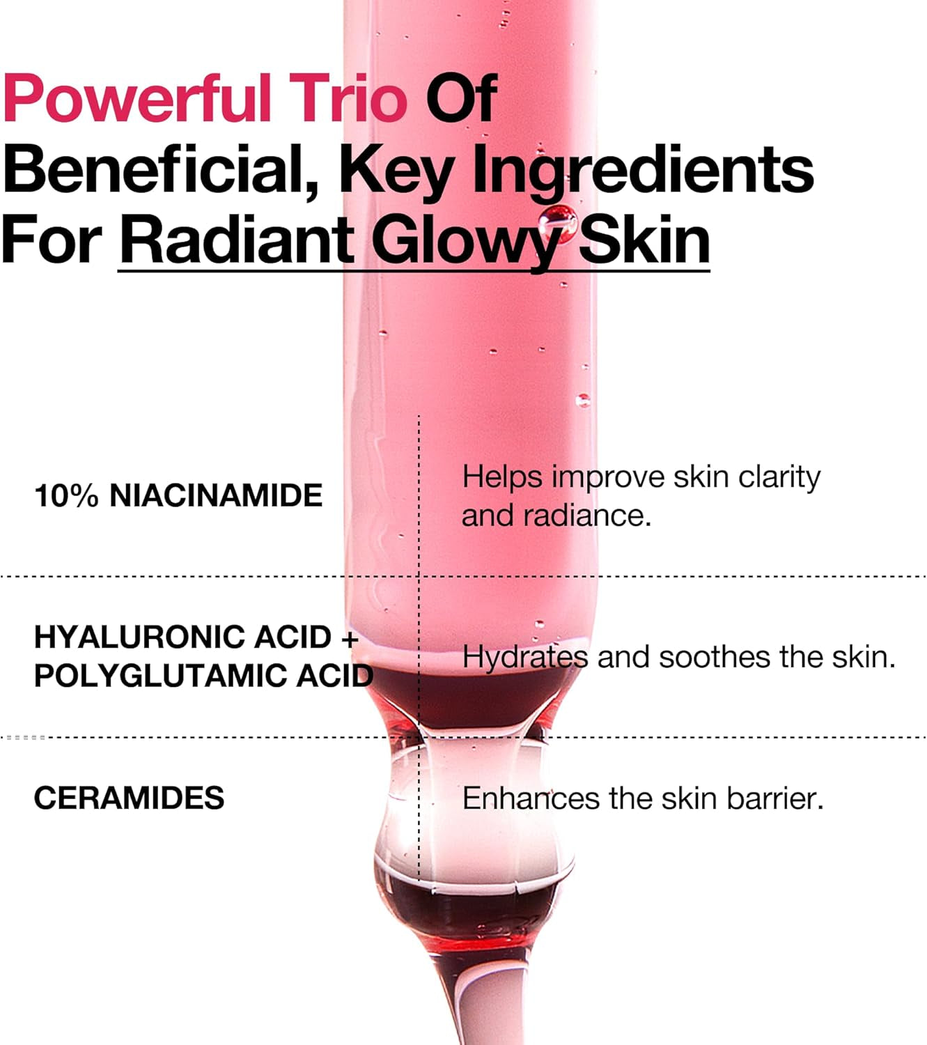 10% Niacinamide+ 4% Tranexamic Acid Serum, Ceramide, Hyaluronic Acid, Vitamin B12 Natural Color, Korean Glass Skin, Fragrance-Free, Korean Skincare, 30Ml /1.01 Fl.Oz.